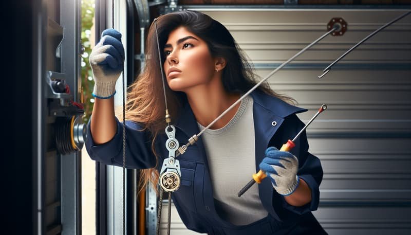 Garage Door Cable Repair in Oronoque