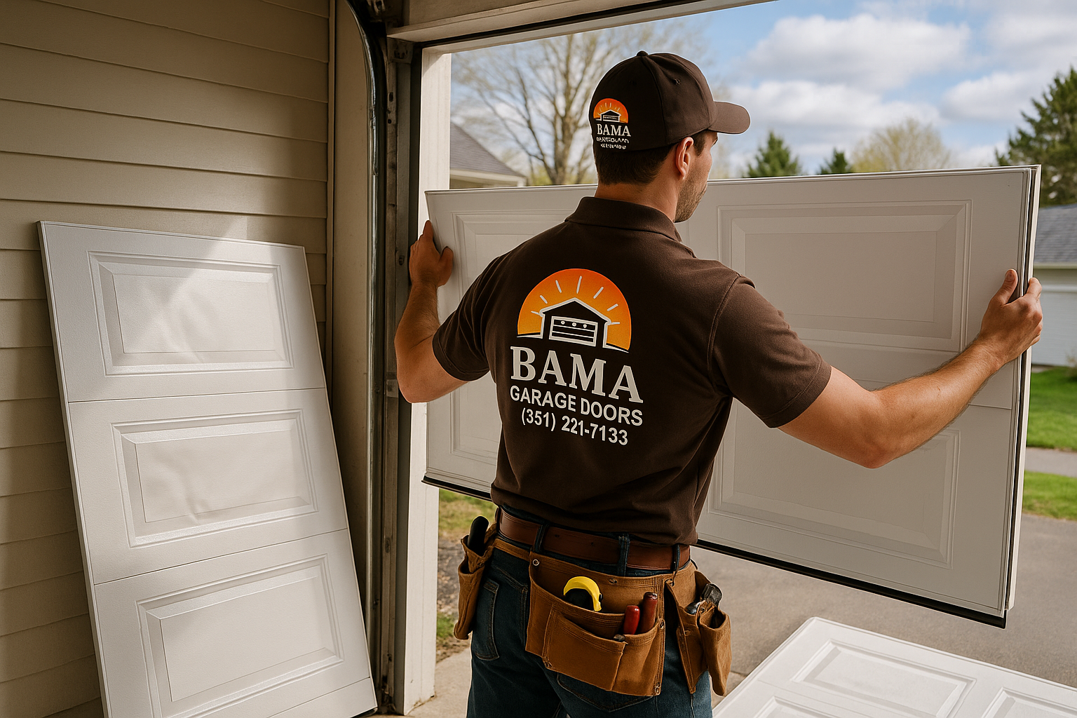 Garage Door Panel Replacement service in Yalesville