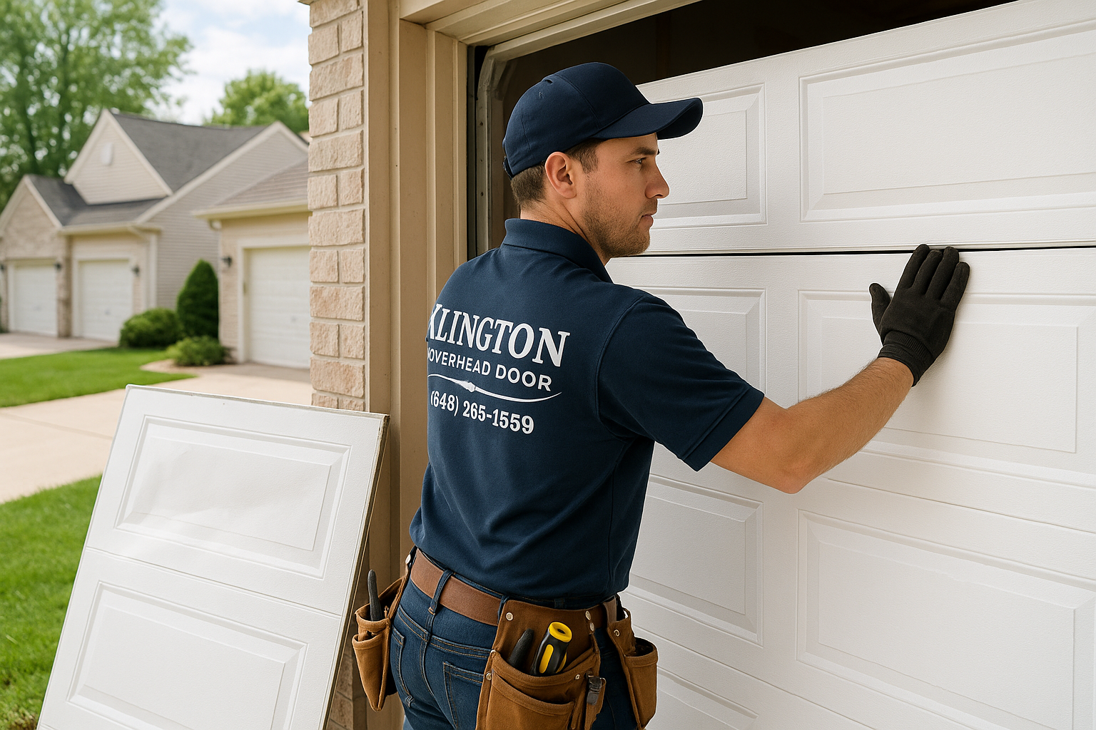 Garage Door Panel Replacement service in North Branford