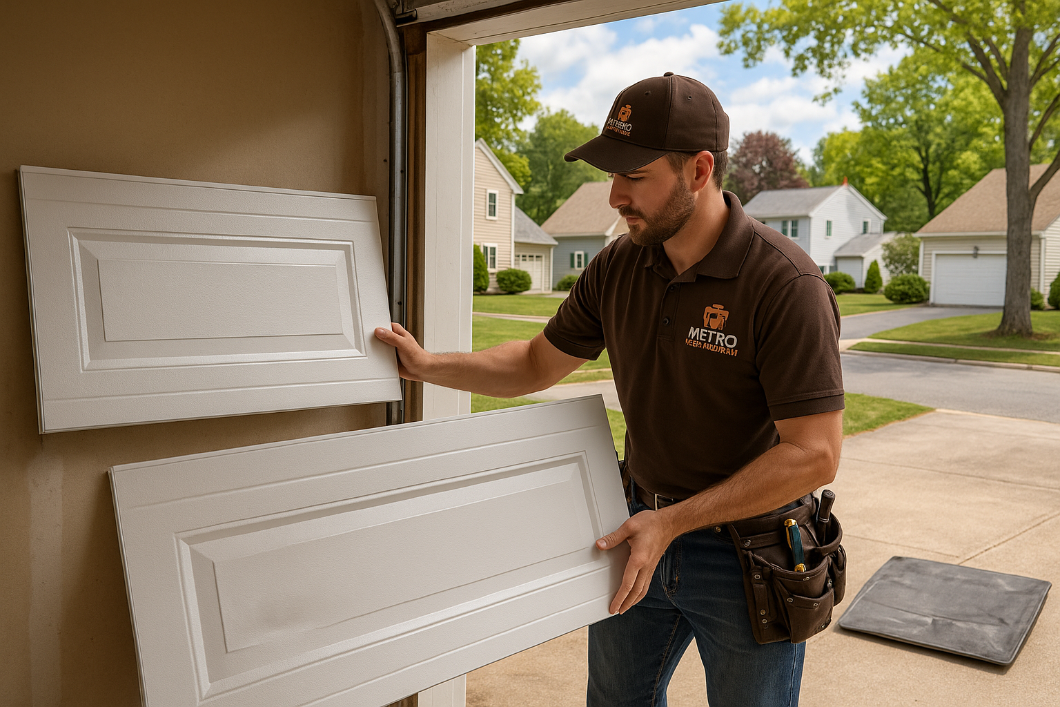 Garage Door Panel Replacement service in Pine Orchard