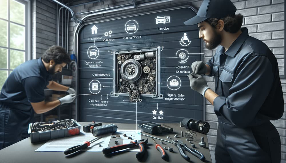 Garage door work in Huntington