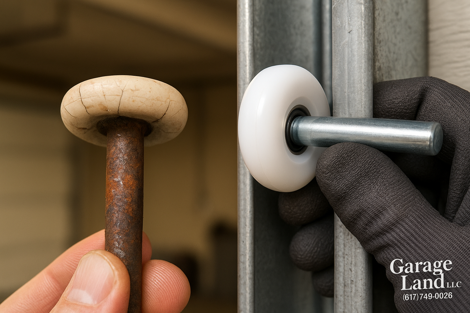 Garage Door Roller Replacement service in Middlebury