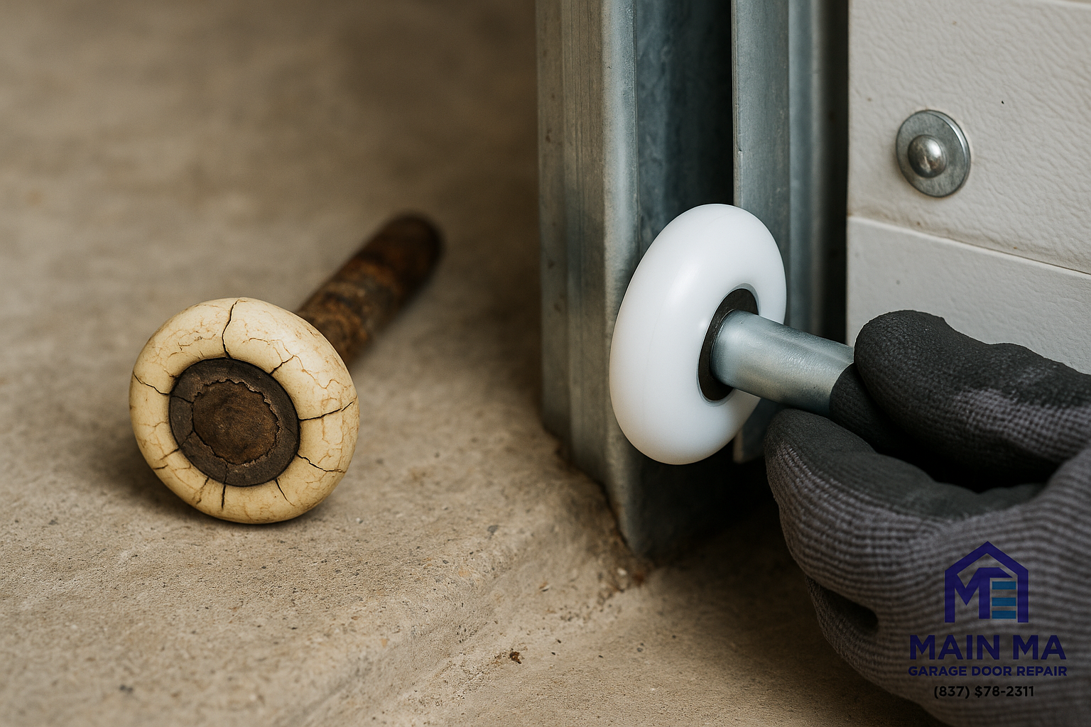 Garage Door Roller Replacement service in North Madison