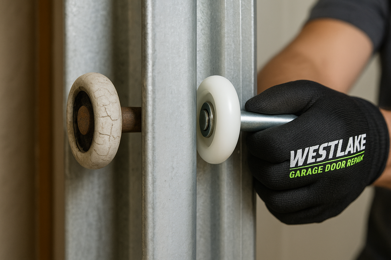 Garage Door Roller Replacement service in Foxon